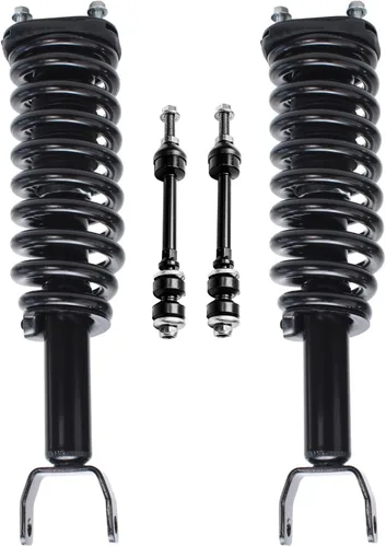 Miniatura 12 de Detroit Axle - Puntales delanteros con resorte helicoidal + enlaces de extremo de barras estabilizadoras de repuesto para Ford Flex Lincoln MKT