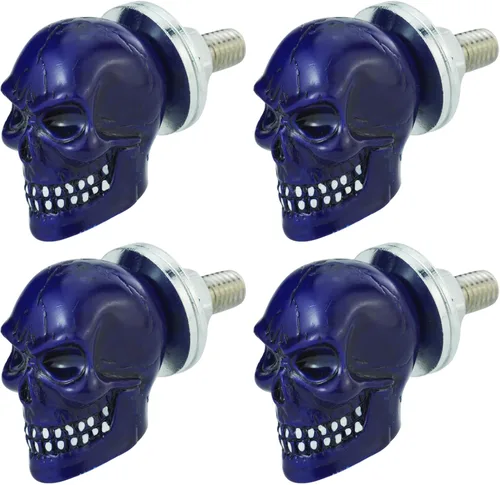 Miniatura 9 de Tornillos de fijación de placa de motocicleta, marco de placa de automóvil, tornillos de calavera, kit de tuercas de montaje, repuesto para camión