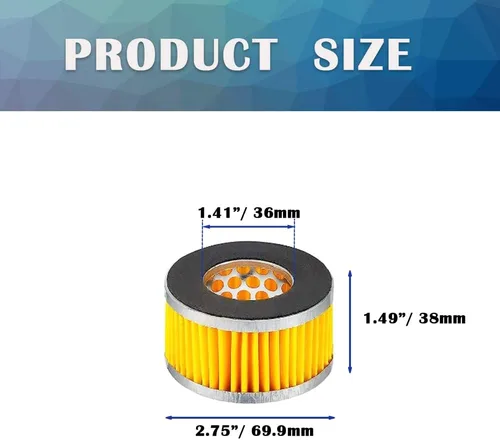 Miniatura 2 de 4 piezas de elementos de filtro de admisión de papel para compresor de aire tipo pistón Elementos de filtro de repuesto para compresor de aire