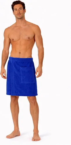 Miniatura 8 de Toalla ajustable de terciopelo de rizo de algodón turco para hombres (gris, talla única)