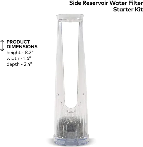Miniatura 2 de Kit de inicio de repuesto 2.0 para cafetera, para piezas Keurig, incluye soporte de filtro de depósito lateral y 1 paquete de cartuchos de filtro
