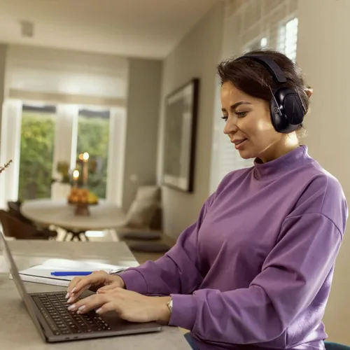 Miniatura 2 de Orejeras Alpine Defender para adultos para reducción de ruido - Auriculares premium de protección contra ruido para estudio, concentración, trabajo