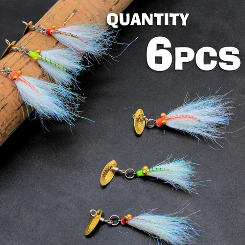 Miniatura 3 de Poppers de Pesca con Mosca Moscas Secas de Pesca con Mosca Señuelos de Pesca en Superficie Moscas Popper para Lubina Señuelos de Insectos Cebo D