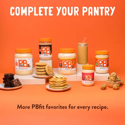 Miniatura 8 de PBfit Mantequilla de maní clásica en polvo de 15 onzas, mantequilla de maní en polvo para untar de cacahuetes tostados reales, 8g de proteína 8% DV