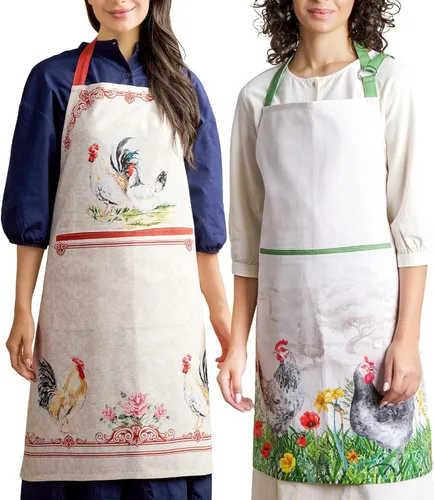 Miniatura 100 de Maison d' Hermine Delantal 100% de algodón para mujeres con bolsillo de cocina delantal de chef para hombres para cocinar primavera verano 001