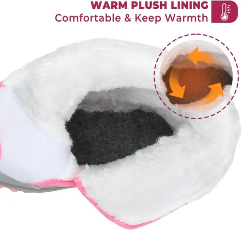 Miniatura 3 de Mishansha - Botas de nieve para niñas, niños niños pequeños niños grandes invierno, cálidas, impermeables, antideslizantes, anti colisión, corte