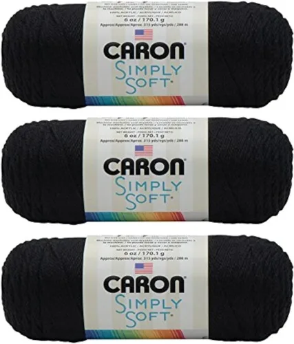 Miniatura 37 de Caron Simply Soft - Hilo verde militar, paquete de 3 unidades de 6.00 oz/6 onzas, 100% acrílico, peinado #4 (mediano), 315 yardas, tejido/ganchillo