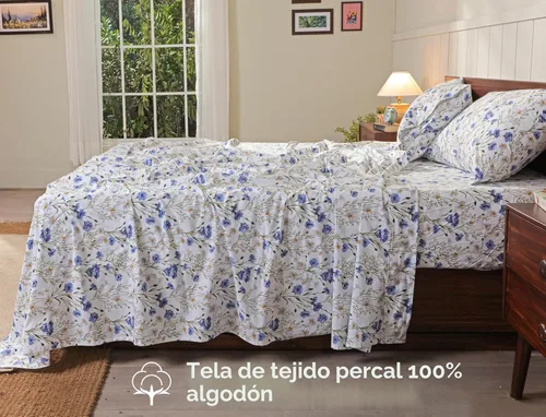 Miniatura 2 de RUVANTI Juego de sábanas divididas tamaño King de 100 % algodón para cama ajustable, 5 piezas, ropa de cama de tejido de percal suave y Guisante