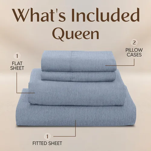 Miniatura 17 de Utopia Bedding Juego de sábanas Queen – Sábanas de 4 piezas para cama tamaño Queen, microfibra suave y transpirable, incluye 1 sábana bajera, 1 Gris