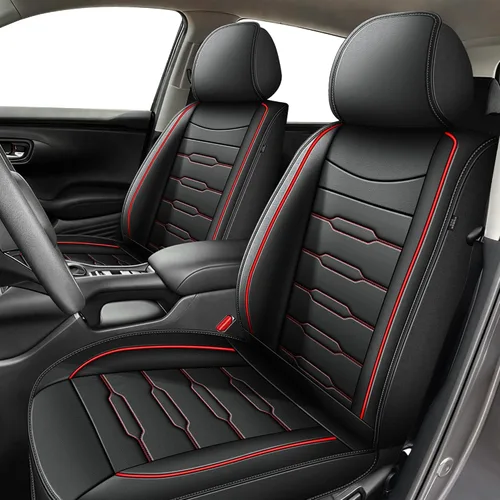 Miniatura 30 de AOMSAZTO 2 fundas de asiento delantero de automóvil, ajuste personalizado para Honda Accord 2003-2017, protector de asiento de coche de piel