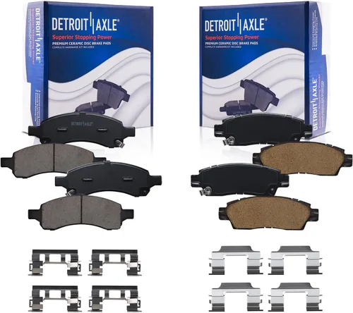 Miniatura 88 de Detroit Axle - Pastillas de Freno Delantero para Nissan Altima Maxima Sentra 350Z Cube Juke Versa INFINITI G20 G35 I30 I35 Suzuki SX4, Pastillas
