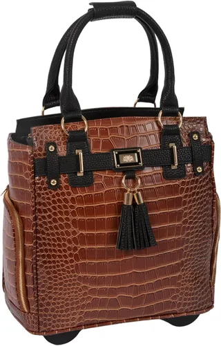 Miniatura 10 de JKM & Company Rolling Laptop Bag for Women Designer Wheeled Briefcase Fits 13-17" Laptops Office Travel Computer Case