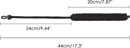 Miniatura 6 de MoKo Correa trenzada de nailon Paracord para videocámara/binoculares/Nikon/Canon/Sony/SLR/DSLR cámara digital Negro + rojo/negro