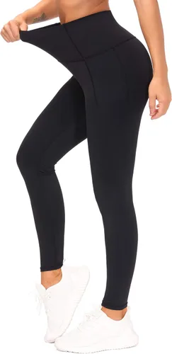 Miniatura 5 de The GYM People - Leggings de entrenamiento con control de abdomen y bolsillos pantalones de yoga atléticos de cintura alta para mujeres que corren