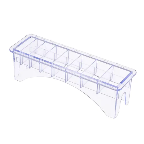 Miniatura 5 de Caja base de 8 rejillas para cortadora de pelo universal límite peine guía accesorio tamaño peluquero reemplazo accesorios herramienta de peinado