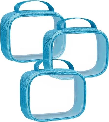 Miniatura 22 de Moyad Bolsa de aseo transparente aprobada por la TSA, de cuarto de galón, tamaño 3-1-1, bolsa de líquidos para viajes, organizador transparente