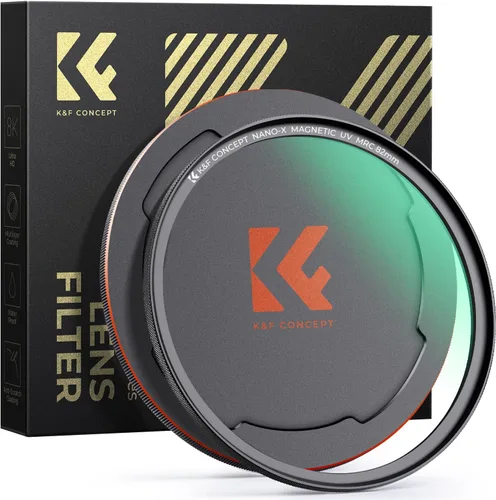 Miniatura 9 de K&F CONCEPT Filtro de protección de lente UV MC magnético de 49 mm + tapa de filtro de lente con 28 capas multicapa impermeables/resistentes a