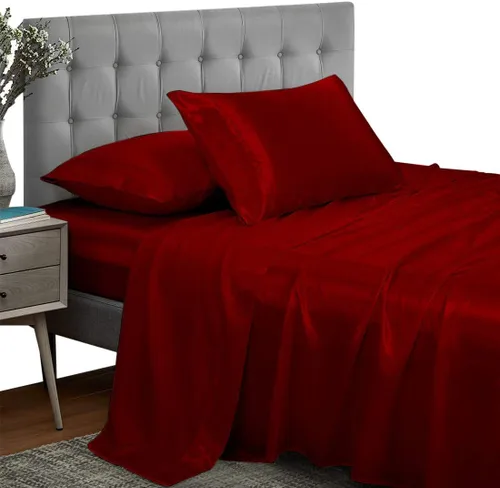 Miniatura 23 de Versatile Bedding Juego de ropa de cama de 3 piezas, tela de satén sedosa ultra suave, el mejor juego de 3 piezas de calidad premium, fácil cuidado