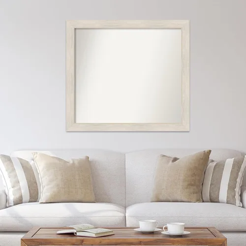 Miniatura 4 de Amanti Art Espejo personalizado, espejo de baño de madera dura, espejo de pared o espejo de tocador de baño sobre el fregadero (37 x 41 pulgadas)