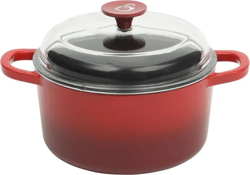 Miniatura 8 de Crock-Pot Artisan - Cacerola redonda esmaltada de hierro fundido estilo horno holandés, 3 cuartos de galón, verde pistacho