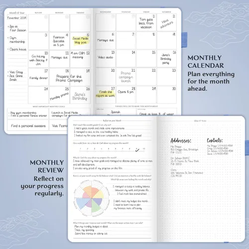 Miniatura 4 de Legend Planner Pro - Agenda semanal y mensual de lujo para aumentar la productividad y alcanzar tus objetivos Cuaderno organizador de gestión