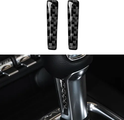 Miniatura 26 de Adhesivo de vinilo de fibra de carbono para panel de marco de engranajes para Ford Mustang 2015, 2016, 2017, 2018, 2019, 2020, 2021, 2022, 2023