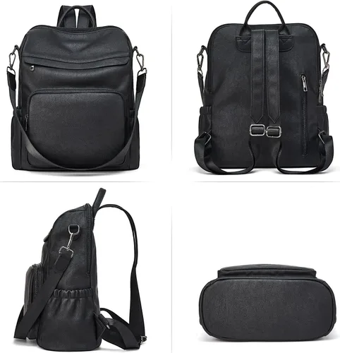 Miniatura 3 de Backpack Purse for Women Leather Convertible Travel Backpack Fashion Designer Large Shoulder Bags