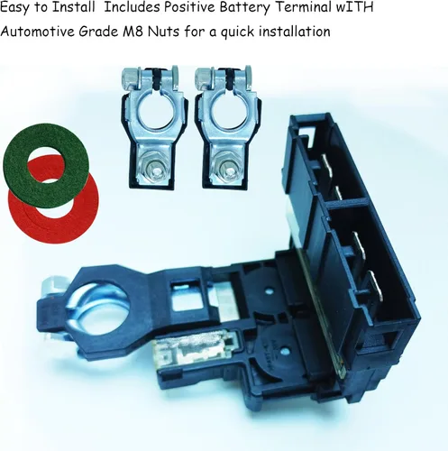 Miniatura 5 de 24380-79915 2438079915 Fusible de Batería Fuselink Fusible 24340-7F000, tuercas de terminal positivo de batería, compatible con Nissan 350Z