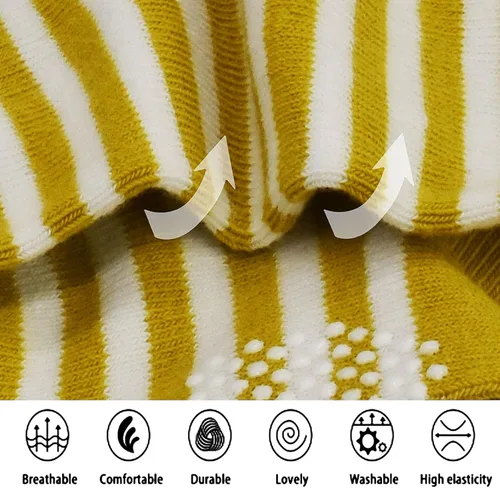 Miniatura 6 de GRPSKCOS Calcetines antideslizantes para niños pequeños, 12 pares de calcetines antideslizantes para niños y niñas de 1 a 7 años