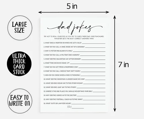 Miniatura 4 de Juego de 50 chistes para baby shower (50 tarjetas), divertido juego de baby shower, género neutro niño o niña, co-edición, minimalista