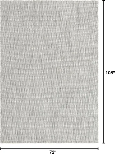 Miniatura 3 de Unique Loom Collection - Alfombra de Área Plana casual de transición sólida jaspeada para interiores y exteriores