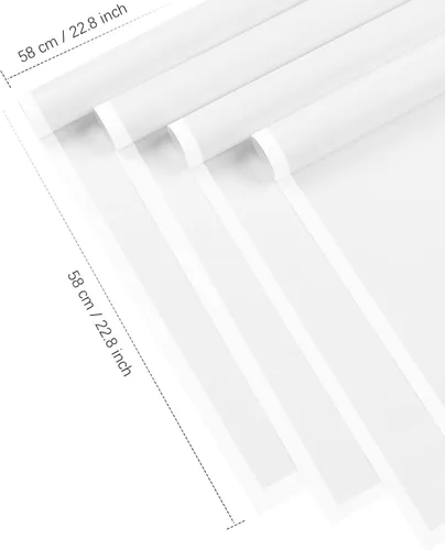 Miniatura 2 de Jutieuo 20 hojas de papel de regalo blanco, papel floral coreano translúcido impermeable para ramos de flores, embalaje de regalo, suministros