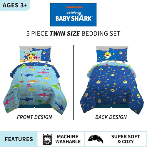 Miniatura 323 de Franco - Juego de edredón y sábanas supersuaves con funda, para niños, 7 piezas, tamaño matrimonial, Five Nights At Freddy's Cinco noches en Freddy's