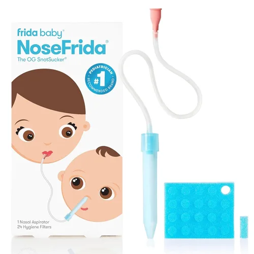 Frida Baby - Aspirador nasal para bebé con 20 filtros higiénicos extra para el NoseFrida de Frida Baby
