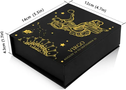 Miniatura 4 de GolbalJew 12 cristales de signos del zodiaco y piedras curativas, regalos para mujeres, joyería de cristal natural, piedras de signo del zodiaco