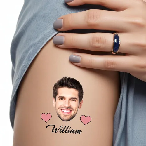 Miniatura 26 de Tatuajes corporales personalizados para despedida de soltera, calcomanías de despedida de soltero, suministros de fiesta con caras divertidas