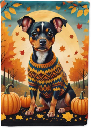 Miniatura 53 de Caroline's Treasures DAC1001GF Affenpinscher - Bandera decorativa para jardín de otoño, decoración para patio exterior, patio, parterres