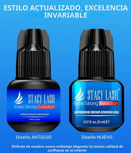 Miniatura 3 de STACY LASH Pegamento de extensión de pestañas de evolución extra fuerte (0.17 onzas líquidas/0.2 fl oz), secado de 0.5 a 1 segundo/retención – 8