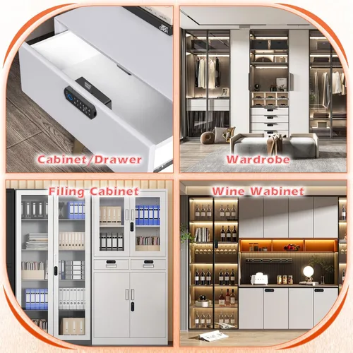Miniatura 8 de Eseesmart Cerradura inteligente para gabinete, cerradura magnética electrónica digital RFID sin llave Bluetooth seguridad para niños, cerraduras