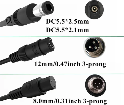 Miniatura 6 de Cargador de scooter eléctrico de 29.4 V 2A, 3 en 1 de repuesto para 25.2 V 25 V de litio Hoverboard E-Bike Scooter gotrax, hiboy, Jetson