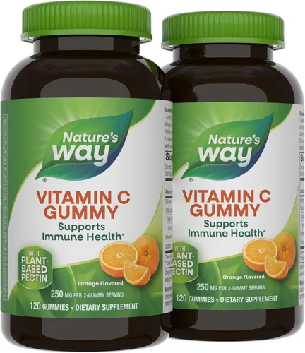 Miniatura 12 de Nature's Way - Gomitas de vitamina C para apoyo inmunológico*, sabor a naranja, 250 mg, 120 gomitas