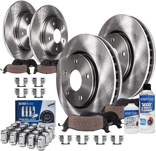 Miniatura 50 de Detroit Axle - Rotores de freno para Nissan NV2500 NV3500 NV1500 NV1500 2012-2021, repuesto de rotores de freno de disco: rotor delantero de 14.17