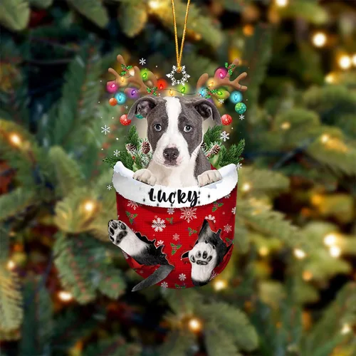 Miniatura 114 de Adorno de Navidad personalizado para perro Airedale Terrier en bolsillo de nieve, adorno para árbol de Navidad, idea de regalo para amantes