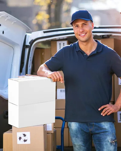 Miniatura 7 de Cajas de Envío-11x6x6 Pulgadas: Paquete de 40 Cajas de Envío-Sobres, Cajas de Cartón Corrugado Blanco para Empaque de Envío de Pequeñas Empresas