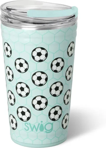 Miniatura 44 de Swig Life - Vaso de 22 oz con aislamiento térmico, vaso de café con tapa, apto para portavasos, apto para lavavajillas, acero inoxidable, taza