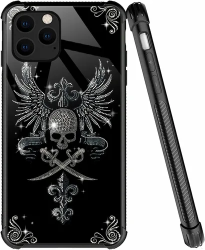 Miniatura 14 de ZHEGAILIAN Funda compatible con iPhone 7/8 Plus, funda de vidrio orgánico para niñas, mujeres y hombres, diseño de cuatro esquinas, antiarañazos, a