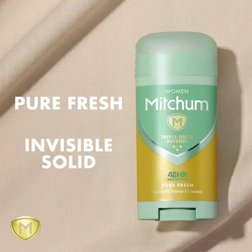 Miniatura 7 de Mitchum Antitranspirante y desodorante invisible sólido 48HR para mujer, Pure Fresh, 2.7 onzas, paquete de 6