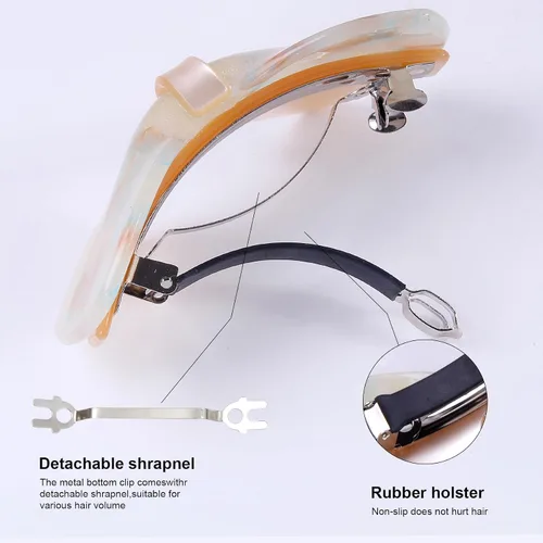 Miniatura 6 de Mistofu Pasadores de pelo de mariposa para cabello fino, pinzas de pelo medianas para niñas y mujeres, accesorios antideslizantes para el cabello