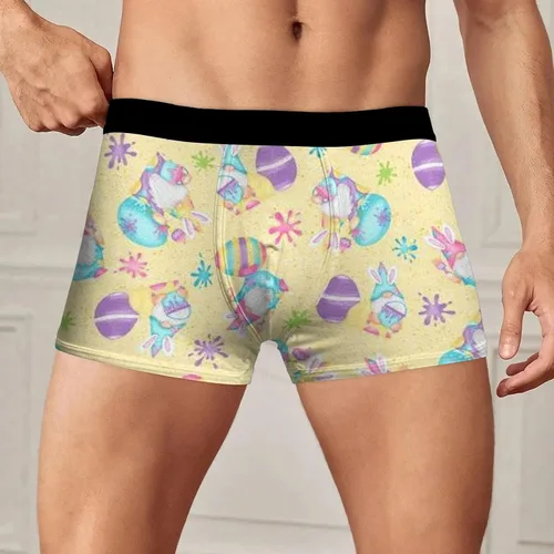Miniatura 4 de Happy Easter Day Men Boxer Briefs Easter Egg Printed Underwear Comfort Soft Boxer Briefs