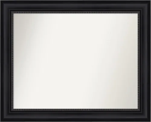 Miniatura 260 de Amanti Art Espejo personalizado, espejo de baño negro Astor, espejo de pared o espejo de tocador de baño sobre el fregadero (25 x 25 pulgadas)